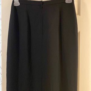 Women’s  black, semi-formal,knee slit skirt